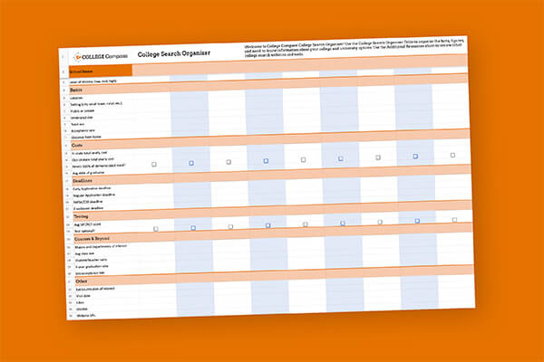 College Search Organizer