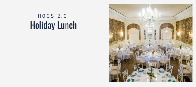 Join Hoos 2.0 for a Holiday Lunch at Historic City Tavern Club!