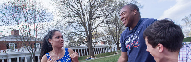 Students on the Lawn