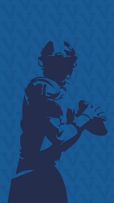 Phone background: football player silhouette