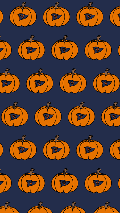 Phone background: UVA-themed pumpkins