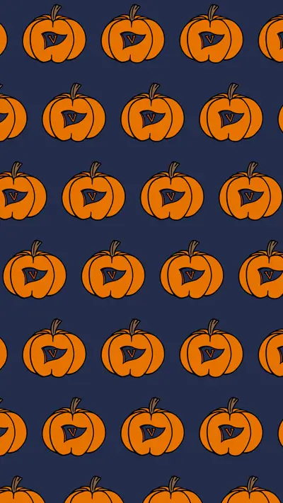 Phone background: UVA-themed pumpkins