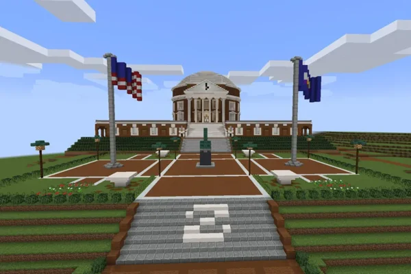 Explore three monuments to Grounds: in Minecraft, in Lego and in The Sims